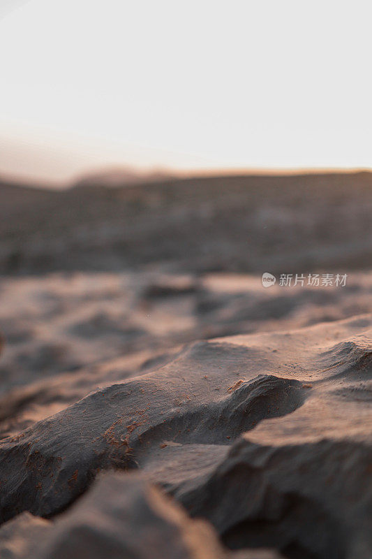 自然保护区的Ras al Khaimah Jebel Jais山脉的岩层